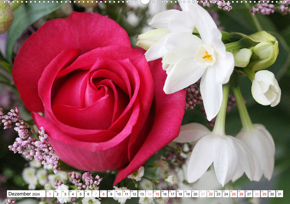Flower splendor - blossoms and bouquets (CALVENDO wall calendar 2024) 