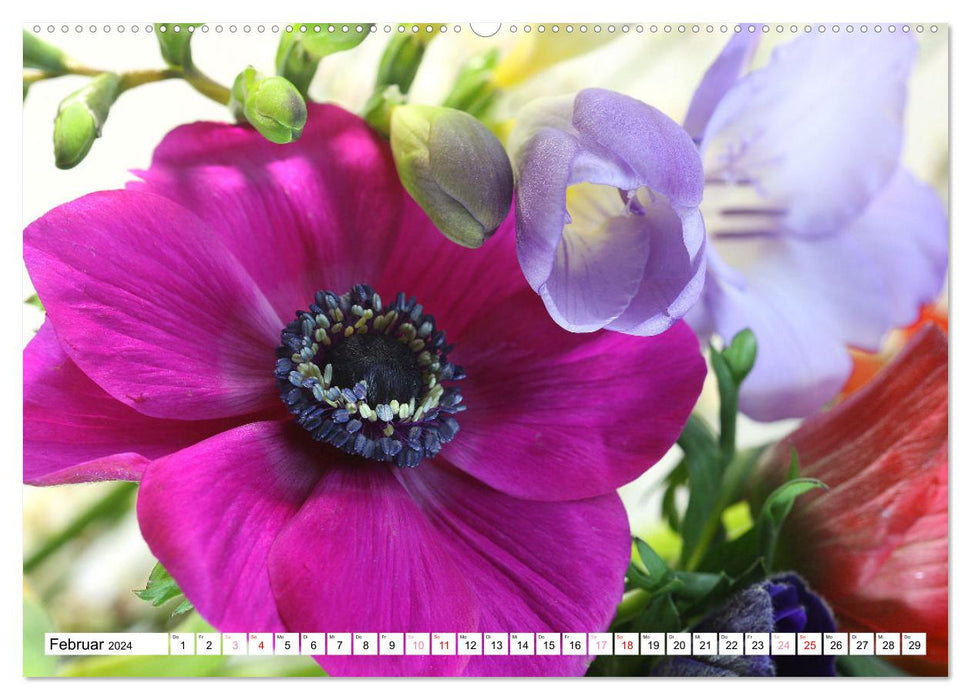 Blumenpracht - Blüten und Sträuße (CALVENDO Wandkalender 2024)