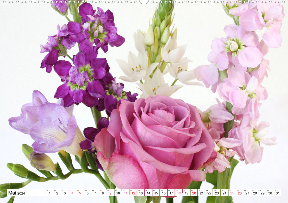 Flower splendor - blossoms and bouquets (CALVENDO wall calendar 2024) 