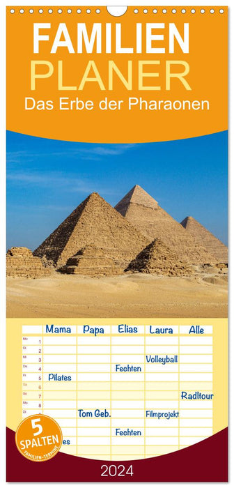 Das Erbe der Pharaonen (CALVENDO Familienplaner 2024)