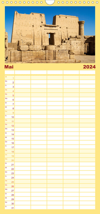 L'héritage des pharaons (Agenda familial CALVENDO 2024) 
