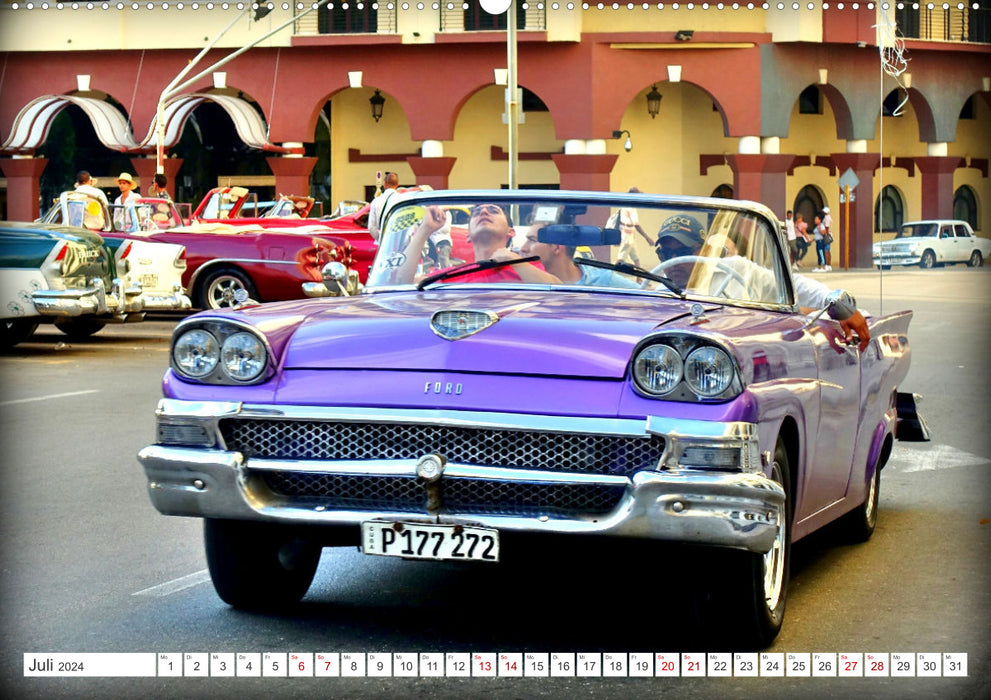 Best of Fairlane 500 - Une Ford avec des ailerons à Cuba (calendrier mural CALVENDO 2024) 