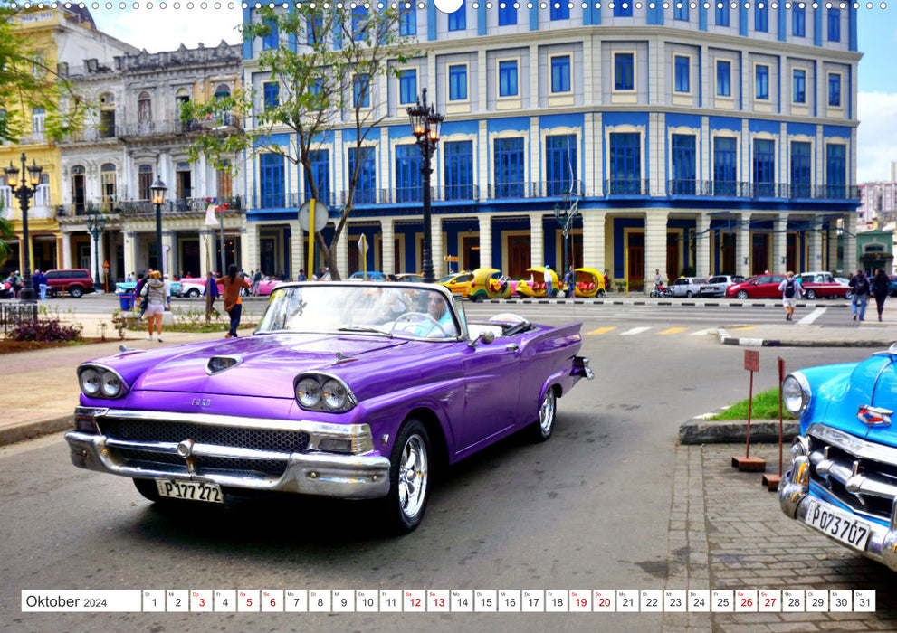 Best of Fairlane 500 - Une Ford avec des ailerons à Cuba (Calendrier mural CALVENDO Premium 2024) 