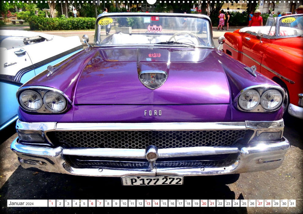 Best of Fairlane 500 - Ein Ford mit Flossen in Kuba (CALVENDO Premium Wandkalender 2024)