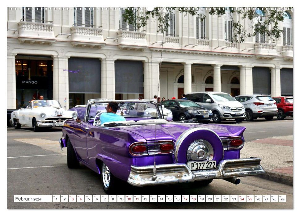 Best of Fairlane 500 - Une Ford avec des ailerons à Cuba (Calendrier mural CALVENDO Premium 2024) 