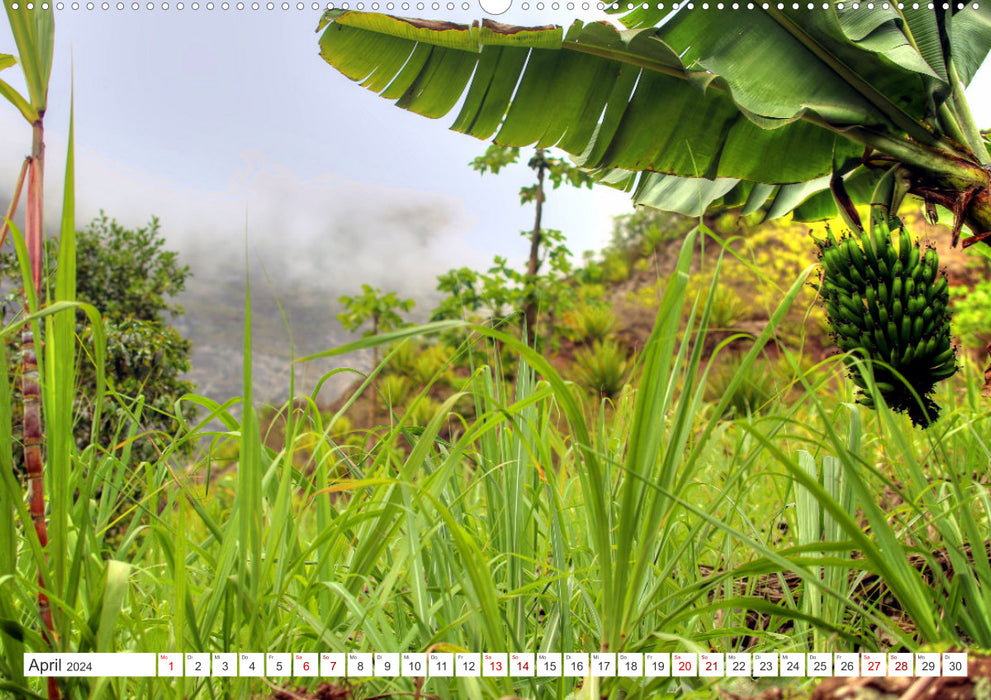 Cap-Vert - Sao Vicente, Santo Antao et Santiago (calendrier mural CALVENDO 2024) 