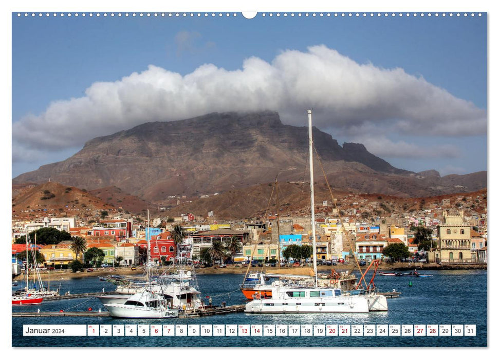 Cabo Verde - Sao Vicente, Santo Antao und Santiago (CALVENDO Premium Wandkalender 2024)