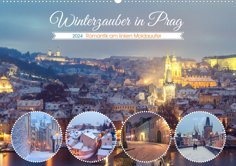 Winter magic in Prague (CALVENDO wall calendar 2024) 