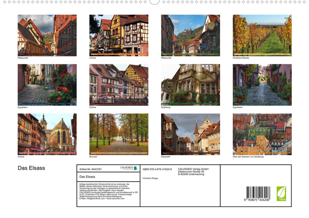 Alsace (CALVENDO Premium Wall Calendar 2024) 