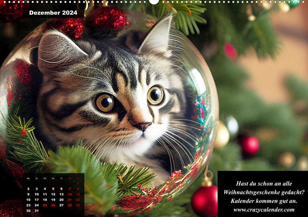 Der humoristische Katzen Kalender (CALVENDO Wandkalender 2024)