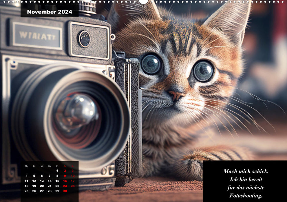 The humorous cat calendar (CALVENDO Premium Wall Calendar 2024) 