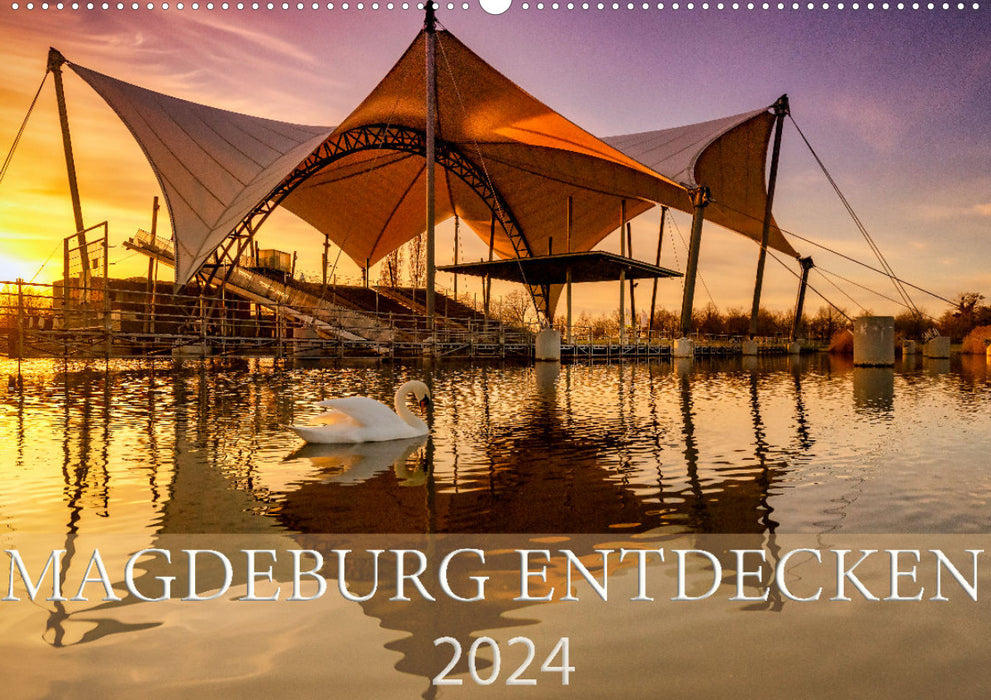 Magdeburg entdecken (CALVENDO Wandkalender 2024)