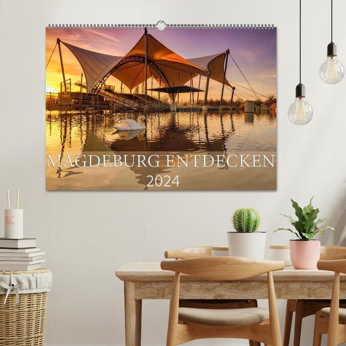 Magdeburg entdecken (CALVENDO Wandkalender 2024)