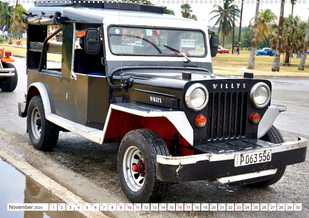 Willys Station Wagon - A taxi with cult status in Cuba (CALVENDO wall calendar 2024) 