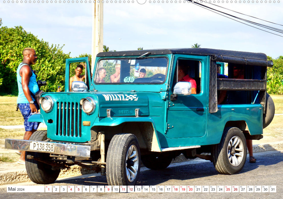 Willys Station Wagon - A taxi with cult status in Cuba (CALVENDO wall calendar 2024) 