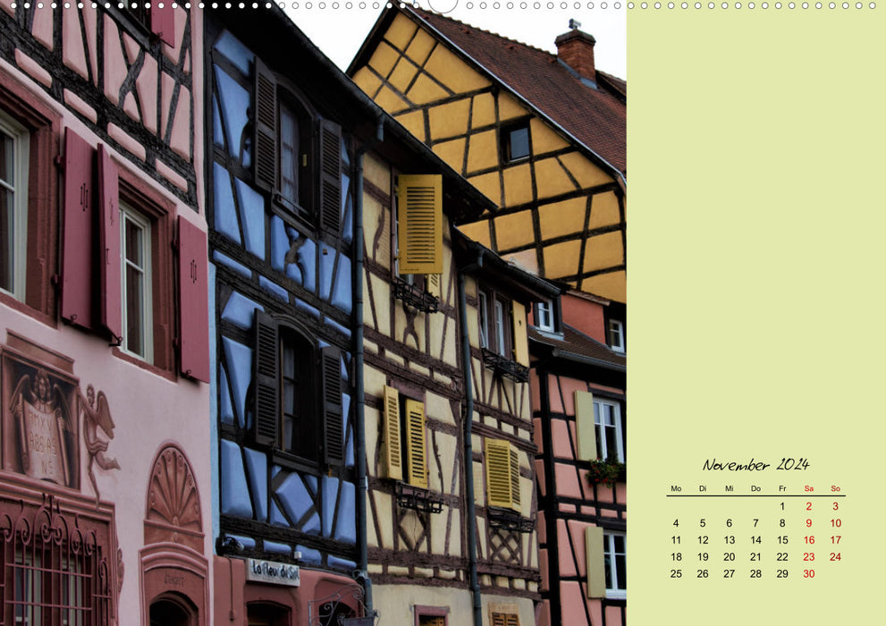 Fassadenrausch in Colmar (CALVENDO Wandkalender 2024)