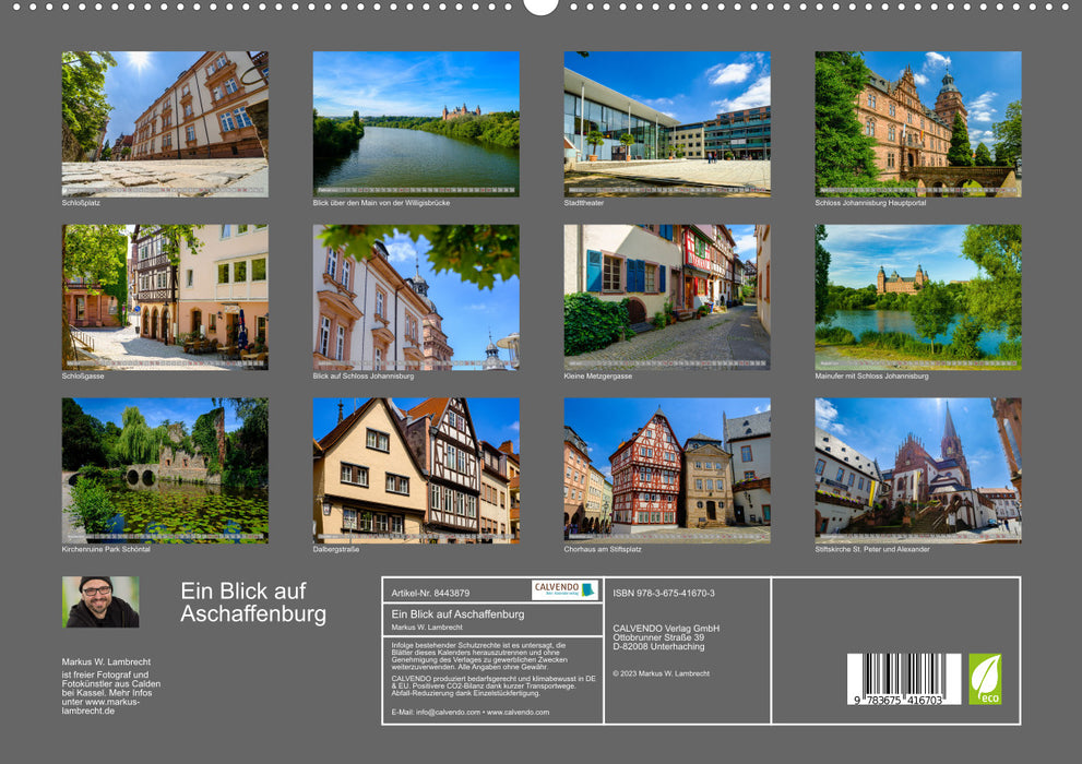 A look at Aschaffenburg (CALVENDO Premium Wall Calendar 2024) 