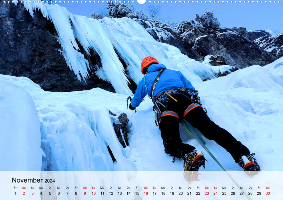 Extremsport Eisklettern (CALVENDO Wandkalender 2024)