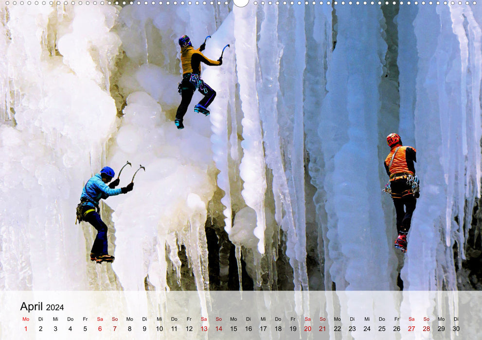 Extremsport Eisklettern (CALVENDO Wandkalender 2024)