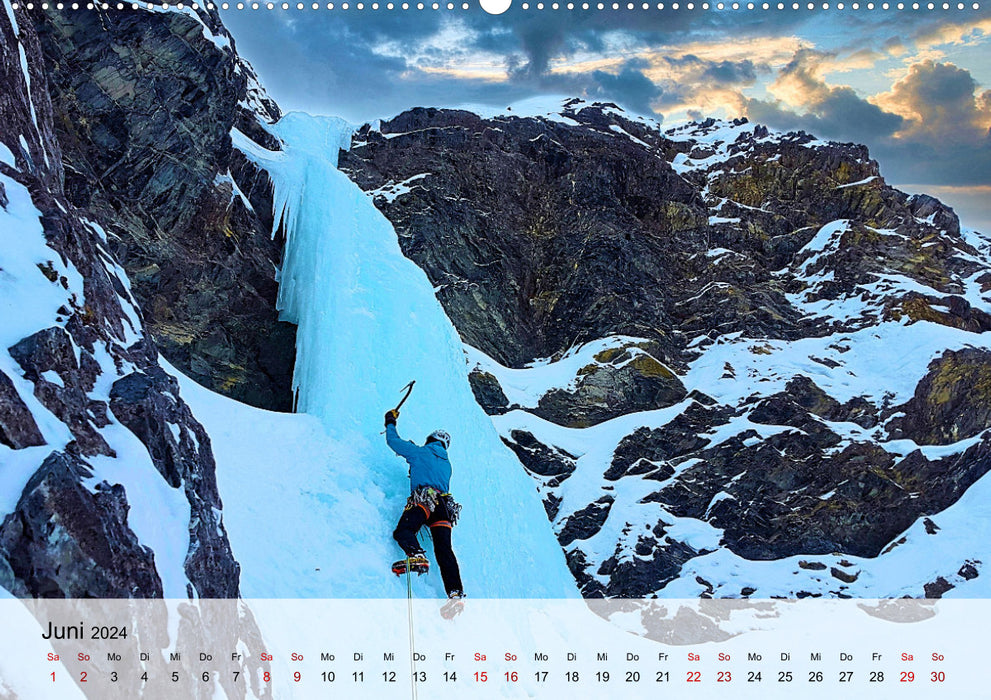 Extremsport Eisklettern (CALVENDO Wandkalender 2024)