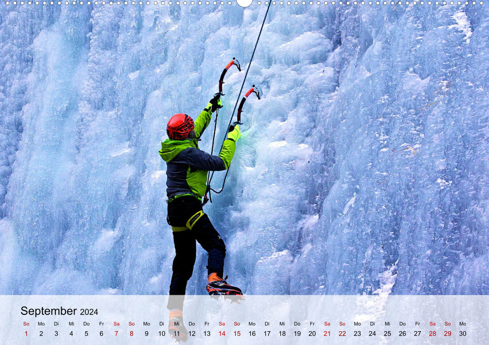 Extremsport Eisklettern (CALVENDO Wandkalender 2024)