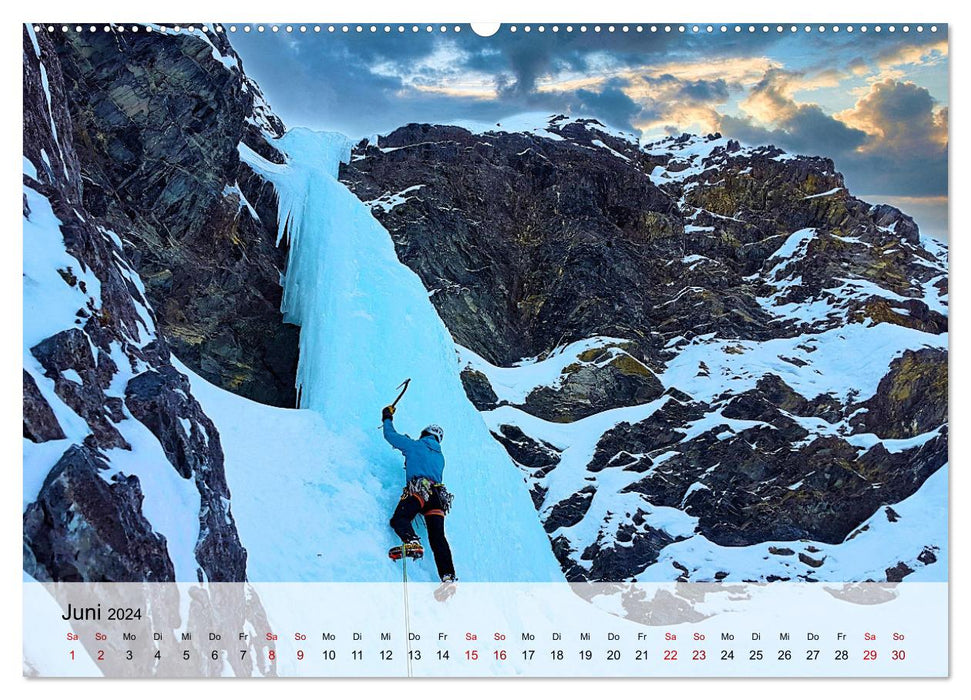 Extremsport Eisklettern (CALVENDO Premium Wandkalender 2024)