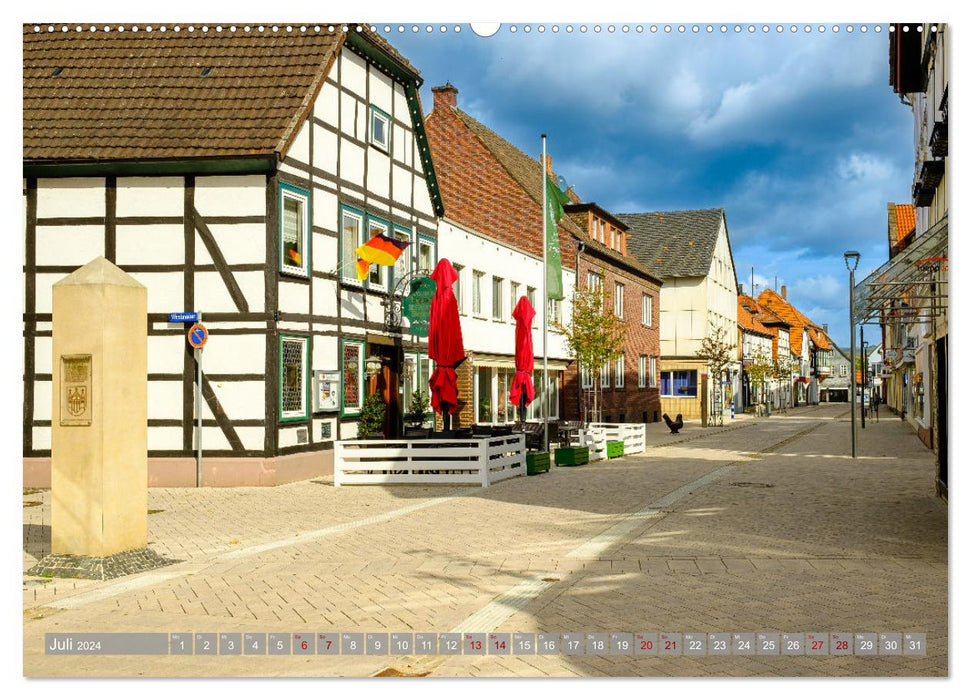 Un regard sur la ville hanséatique de Brakel (Calendrier mural CALVENDO Premium 2024) 