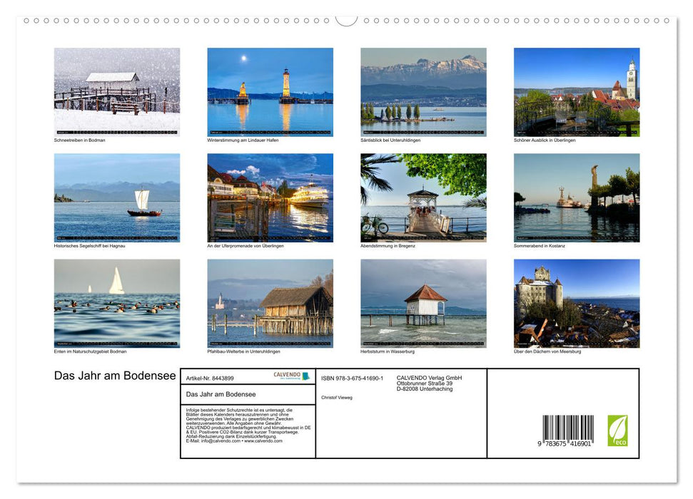 Das Jahr am Bodensee (CALVENDO Premium Wandkalender 2024)
