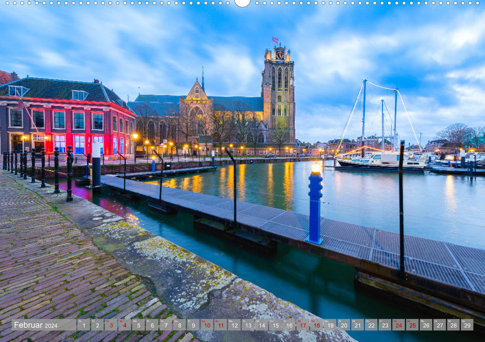 Un regard sur Dordrecht (calendrier mural CALVENDO 2024) 