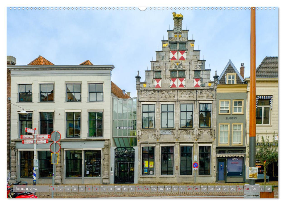 Un regard sur Dordrecht (Calendrier mural CALVENDO Premium 2024) 
