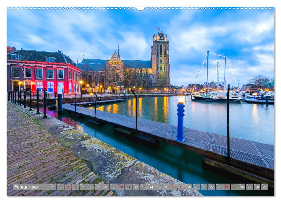 Un regard sur Dordrecht (Calendrier mural CALVENDO Premium 2024) 