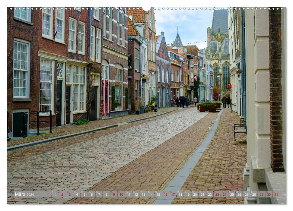 Un regard sur Dordrecht (Calendrier mural CALVENDO Premium 2024) 