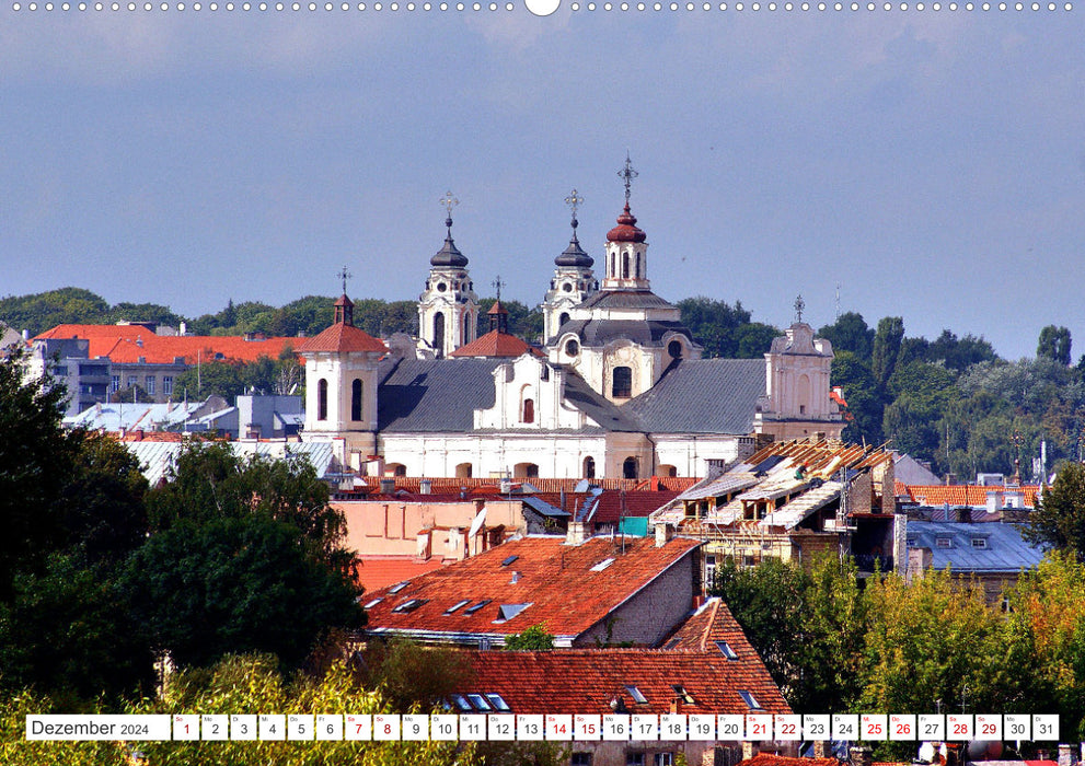 Vilnius - The Rome of the East (CALVENDO wall calendar 2024) 