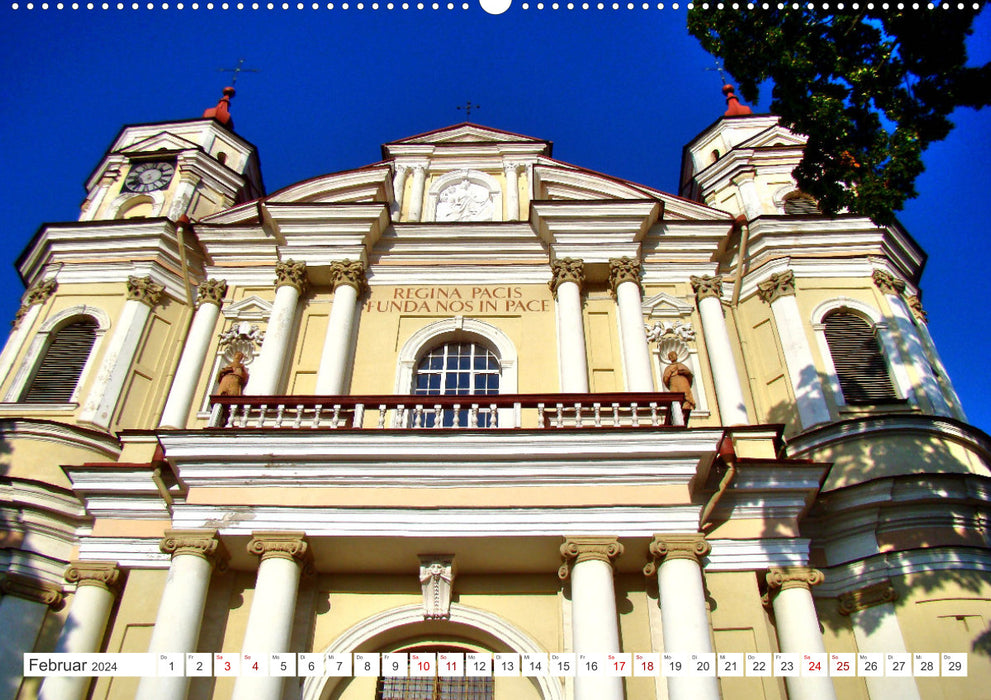 Vilnius - La Rome de l'Est (Calendrier mural CALVENDO Premium 2024) 