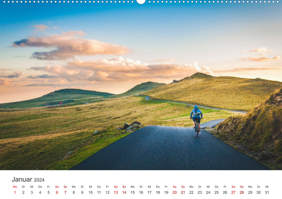 Cycling tours - Because cycling is the most beautiful thing. (CALVENDO wall calendar 2024) 
