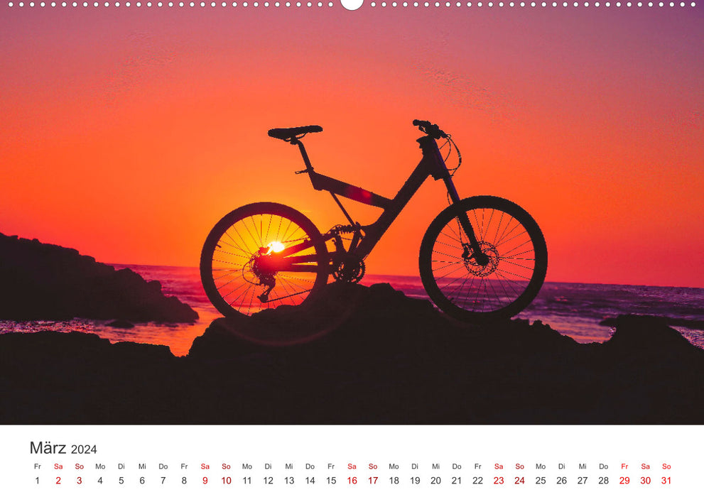Radtouren - Weil Fahrrad fahren das schönste ist. (CALVENDO Premium Wandkalender 2024)