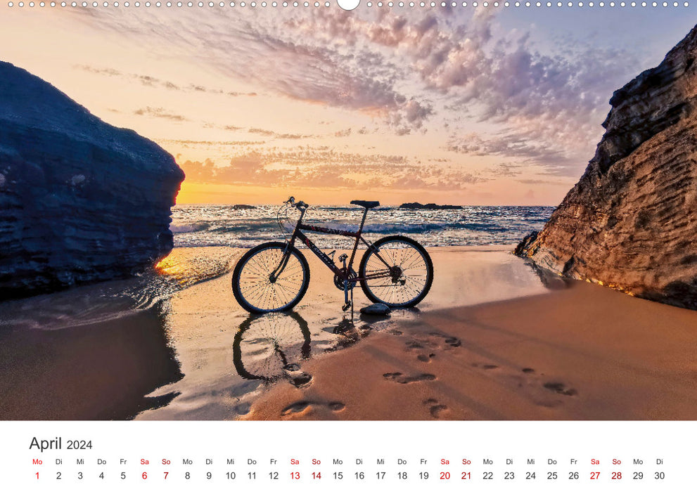 Randonnées à vélo - Parce que le vélo est la plus belle chose. (Calendrier mural CALVENDO Premium 2024) 
