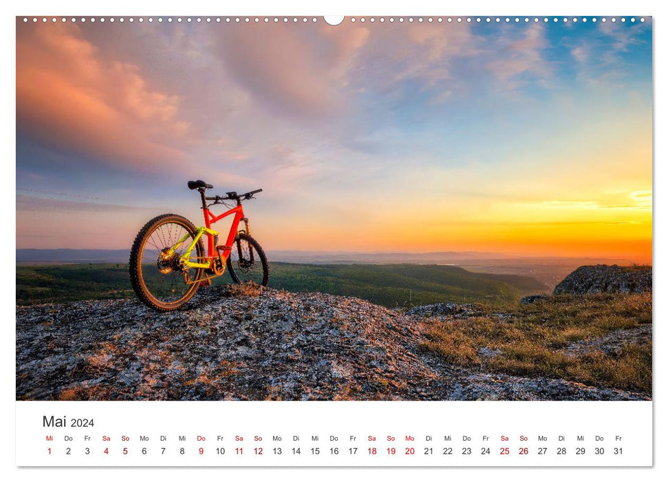 Randonnées à vélo - Parce que le vélo est la plus belle chose. (Calendrier mural CALVENDO Premium 2024) 