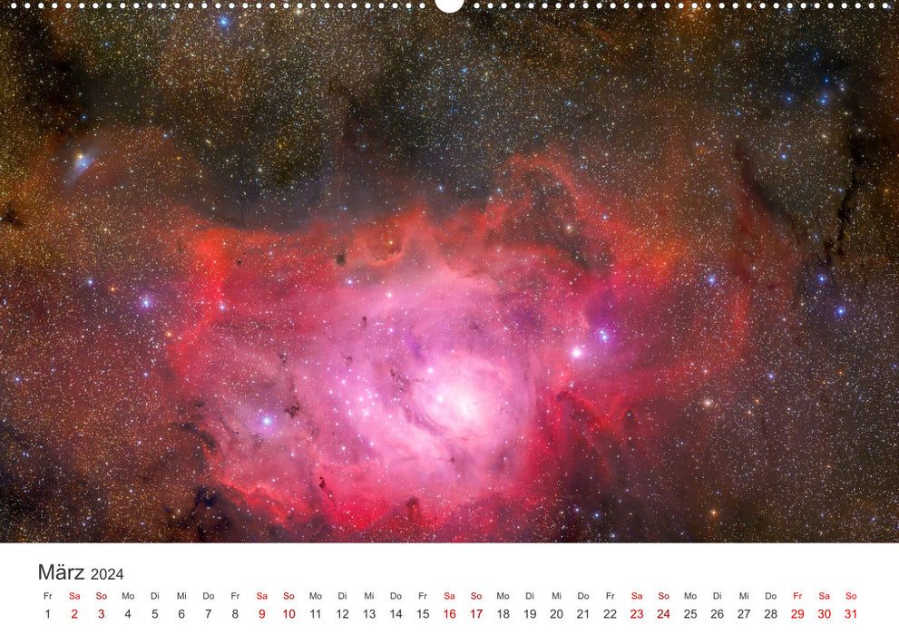 Nebel & Galaxien - Faszination Weltraum (CALVENDO Wandkalender 2024)