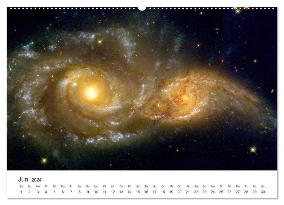 Nebulae &amp; galaxies - fascination with space (CALVENDO wall calendar 2024) 