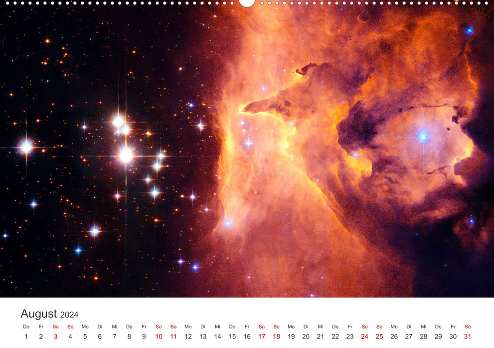 Nebel & Galaxien - Faszination Weltraum (CALVENDO Wandkalender 2024)