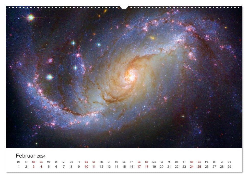 Nébuleuse et galaxies – Espace fascination (Calvendo Premium Wall Calendar 2024)