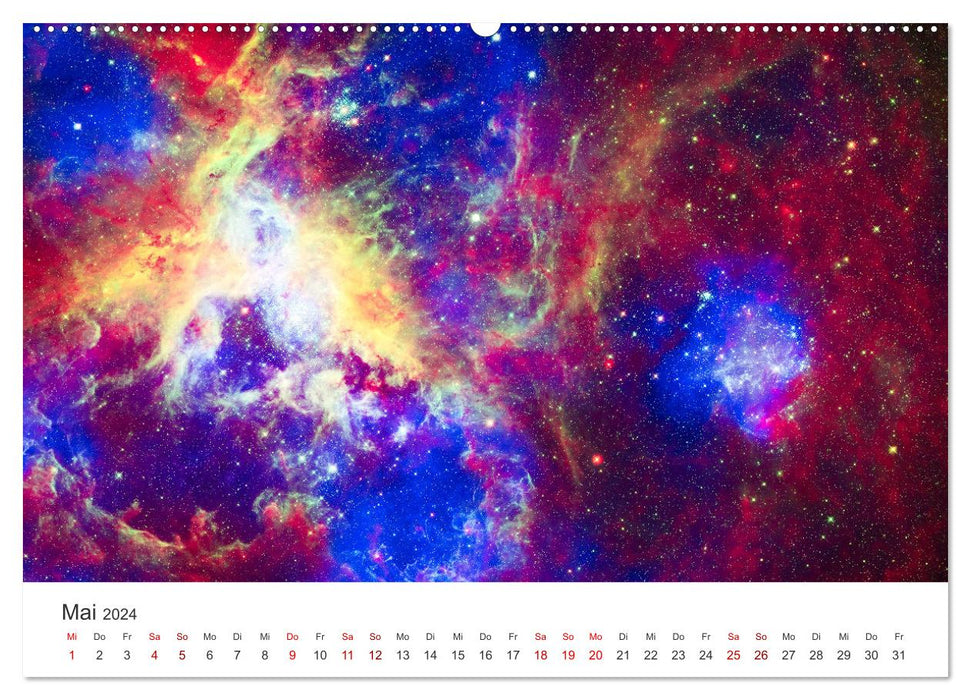 Nebula &amp; Galaxies - Fascination Space (CALVENDO Premium Wall Calendar 2024) 