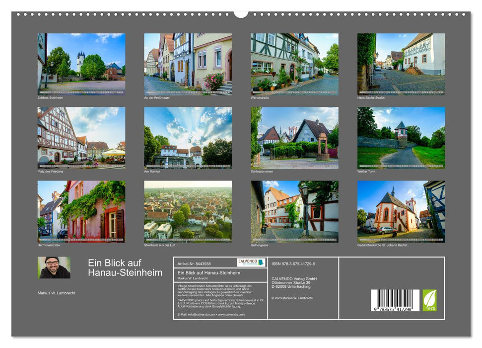 Un regard sur Hanau-Steinheim (Calendrier mural CALVENDO Premium 2024) 