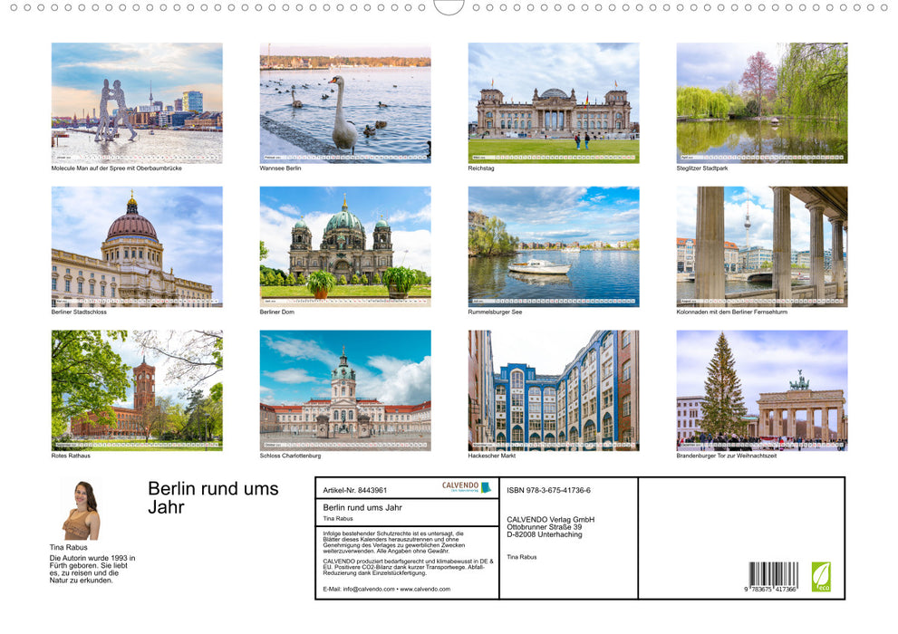 Berlin rund ums Jahr (CALVENDO Wandkalender 2024)