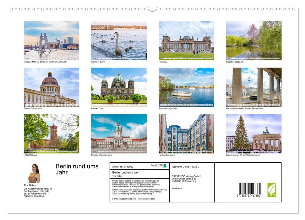 Berlin rund ums Jahr (CALVENDO Premium Wandkalender 2024)