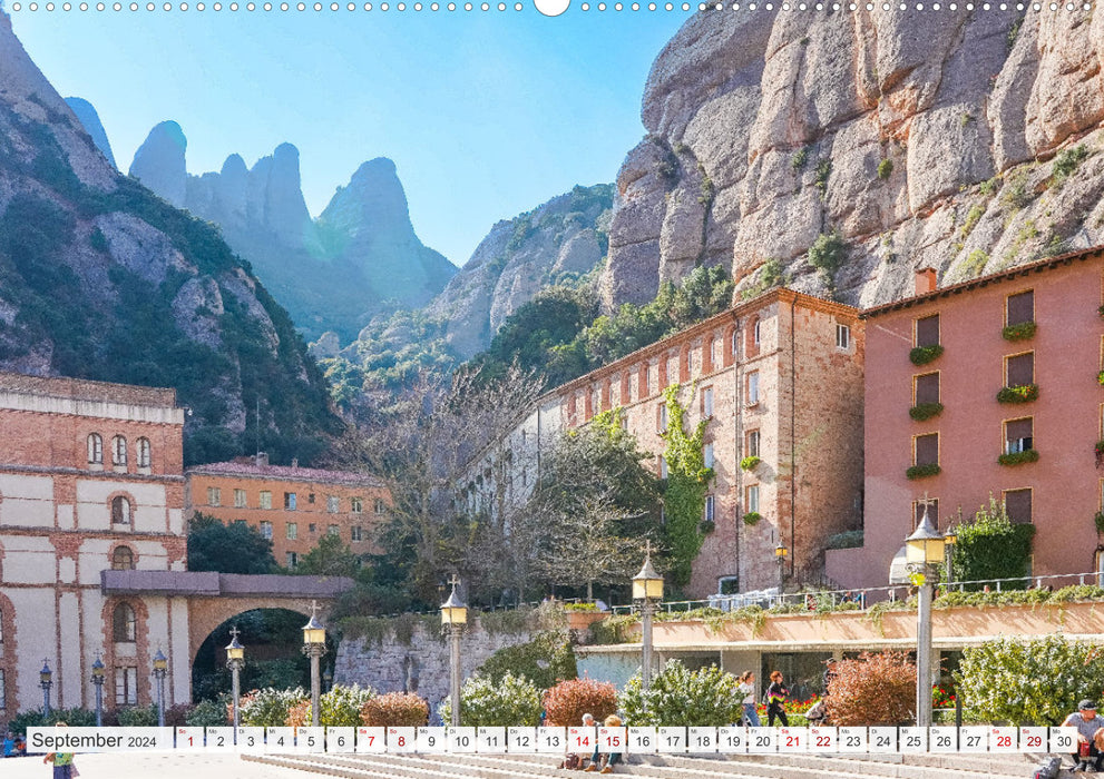 Randonnée à Montserrat (calendrier mural CALVENDO 2024) 