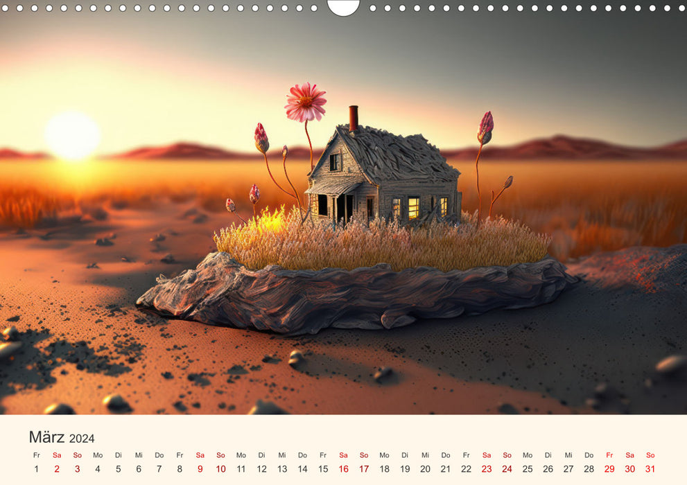 Fairy tale mini house (CALVENDO wall calendar 2024) 