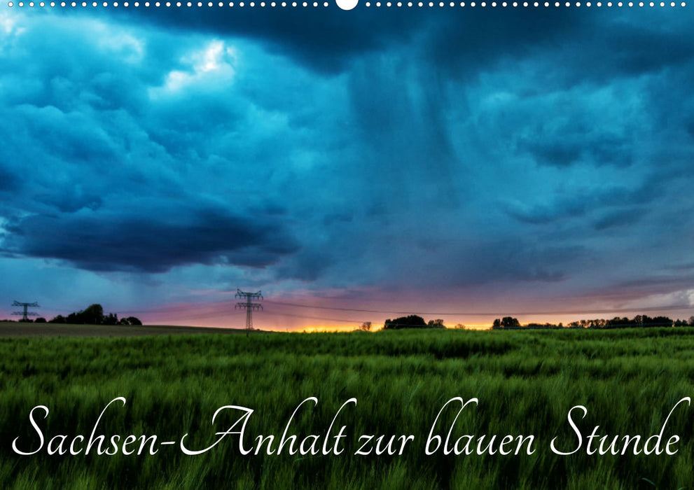 Saxony-Anhalt at the blue hour (CALVENDO wall calendar 2024) 