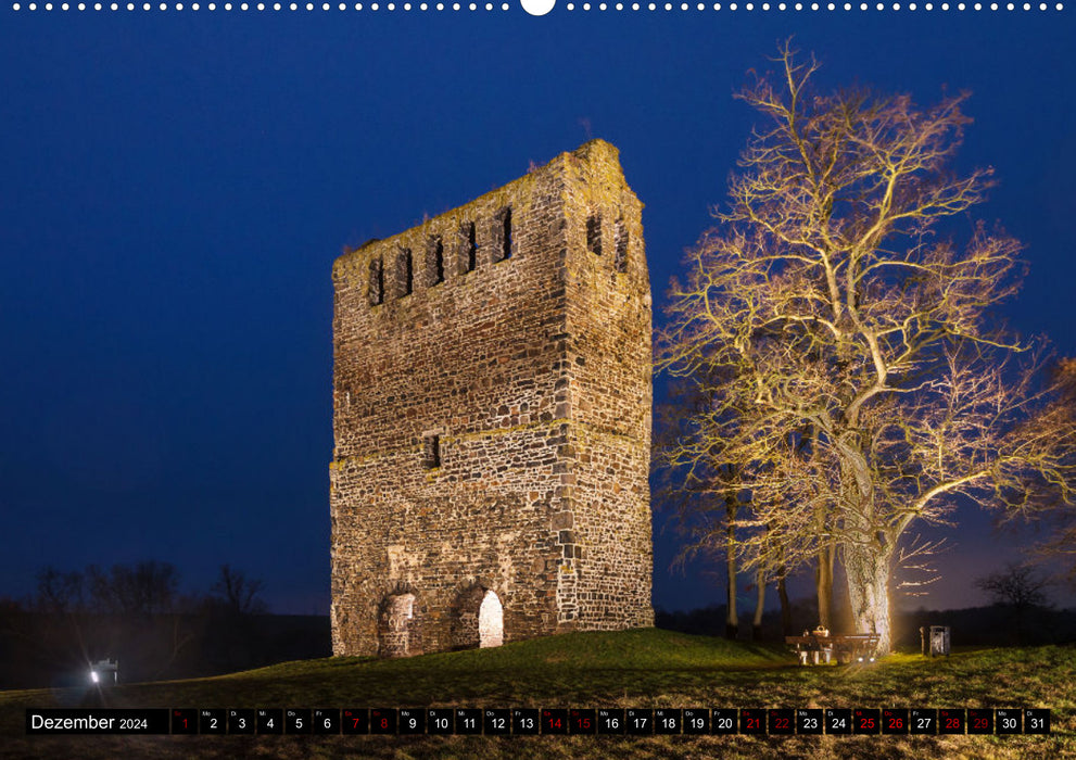 Saxony-Anhalt at the blue hour (CALVENDO Premium Wall Calendar 2024) 